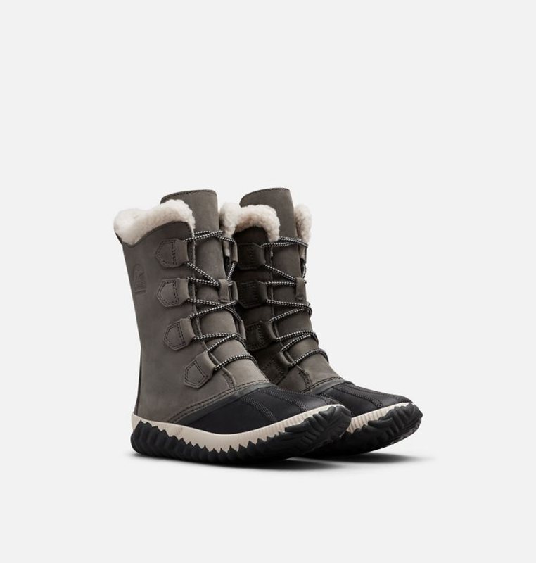 Botas Nieve Sorel Mujer - Out N About™ Plus Tall Duck Bajas Gris/Negras - 42830-PTLO